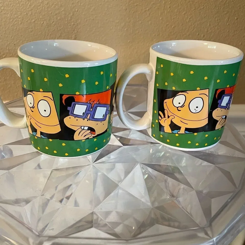 Nickelodeon 1997 Rug Rats Coffee Cups set of 2!